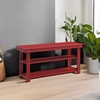 image:imageConvenience Concepts Oxford Utility Mudroom Bench BlackCranberry Red