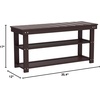 image:imageConvenience Concepts Oxford Utility Mudroom Bench BlackEspresso