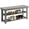 image:imageConvenience Concepts Oxford Utility Mudroom Bench BlackGrey