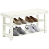 image:imageConvenience Concepts Oxford Utility Mudroom Bench BlackIvory