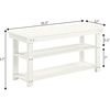 image:imageConvenience Concepts Oxford Utility Mudroom Bench BlackIvory
