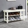 image:imageConvenience Concepts Oxford Utility Mudroom Bench BlackIvory