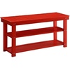 image:imageConvenience Concepts Oxford Utility Mudroom Bench BlackRed