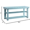 image:imageConvenience Concepts Oxford Utility Mudroom Bench BlackSea Foam