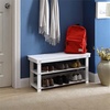 image:imageConvenience Concepts Oxford Utility Mudroom Bench BlackWhite