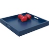 image:imageConvenience Concepts Palm Beach Serving Tray 1675  Kitchen amp Living Room Square Wood Decorative Tray Ottoman Accent Tray Coffee Table Tray Counter Organization amp Storage Mustard YellowBlue