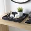 image:imageConvenience Concepts Palm Beach Serving Tray 1675  Kitchen amp Living Room Square Wood Decorative Tray Ottoman Accent Tray Coffee Table Tray Counter Organization amp Storage Mustard YellowBlack
