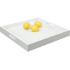 image:imageConvenience Concepts Palm Beach Serving Tray 1675  Kitchen amp Living Room Square Wood Decorative Tray Ottoman Accent Tray Coffee Table Tray Counter Organization amp Storage Mustard YellowWhite