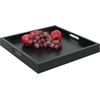 image:imageConvenience Concepts Palm Beach Serving Tray 1675  Kitchen amp Living Room Square Wood Decorative Tray Ottoman Accent Tray Coffee Table Tray Counter Organization amp Storage Mustard YellowBlack
