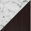 image:imageConvenience Concepts Sawyer 1 Drawer Wine Bar with Storage Cabinet and Shelves Black Faux MarbleEspressoWhite Faux MarbleEspresso