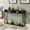 image:imageConvenience Concepts Tucson Deluxe 2 Tier Console Table SandstoneBlack