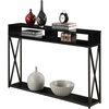 image:imageConvenience Concepts Tucson Deluxe 2 Tier Console Table SandstoneBlack