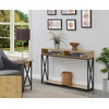 image:imageConvenience Concepts Tucson Deluxe 2 Tier Console Table SandstoneEnglish Oak  Black