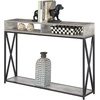 image:imageConvenience Concepts Tucson Deluxe 2 Tier Console Table SandstoneFaux Birch