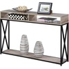 image:imageConvenience Concepts Tucson Deluxe 2 Tier Console Table SandstoneSandstone