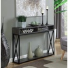 image:imageConvenience Concepts Tucson Deluxe 2 Tier Console Table SandstoneWeathered GrayBlack