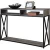 image:imageConvenience Concepts Tucson Deluxe 2 Tier Console Table SandstoneWeathered GrayBlack