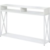 image:imageConvenience Concepts Tucson Deluxe 2 Tier Console Table SandstoneWhite