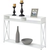 image:imageConvenience Concepts Tucson Deluxe 2 Tier Console Table SandstoneWhite