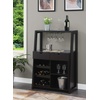 image:imageConvenience Concepts Uptown Wine Bar with Cabinet Faux Black MarbleEspresso