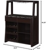image:imageConvenience Concepts Uptown Wine Bar with Cabinet Faux Black MarbleEspresso