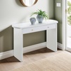 image:imageConvenience Concepts Weston Console Table 4725  Modern Contemporary Narrow Sofa Display Accent Vanity or Desk with Storage Drawers for Living Room Entryway Hallway amp Office WhiteWhite
