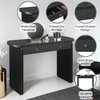 image:imageConvenience Concepts Weston Console Table 4725  Modern Contemporary Narrow Sofa Display Accent Vanity or Desk with Storage Drawers for Living Room Entryway Hallway amp Office WhiteBlack