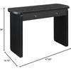 image:imageConvenience Concepts Weston Console Table 4725  Modern Contemporary Narrow Sofa Display Accent Vanity or Desk with Storage Drawers for Living Room Entryway Hallway amp Office WhiteBlack