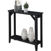 image:imageConvenience Concepts Winston Hall Table Weathered GrayBlack