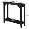 image:imageConvenience Concepts Winston Hall Table Weathered GrayBlack