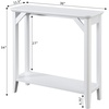 image:imageConvenience Concepts Winston Hall Table Weathered GrayWhite