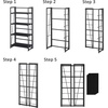 image:imageConvenience Concepts Xtra Folding 4Tier Bookshelf EspressoBlackEspressoBlack
