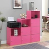 image:imageConvenience Concepts Xtra Storage 1 Door Cabinet with Shelf PinkPink