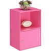 image:imageConvenience Concepts Xtra Storage 1 Door Cabinet with Shelf PinkPink
