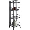 image:imageConvenience Concepts Xtra Storage 4 Tier Folding Metal Shelf BlackBlack