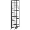 image:imageConvenience Concepts Xtra Storage 4 Tier Folding Metal Shelf BlackBlack
