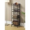 image:imageConvenience Concepts Xtra Storage 4 Tier Folding Metal Shelf BlackBlack