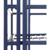 image:imageConvenience Concepts Xtra Storage 4 Tier Folding Metal Shelf BlackCobalt Blue