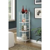 image:imageConvenience Concepts Xtra Storage 4 Tier Folding Metal Shelf BlackWhite