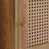 image:imageConvenience Concepts Xtra Storage Boho Weave 3 Door Cabinet 165  Modern Rattan Organizer with Shelf for Living Room Bathroom Office Home Library Closet Brown Autumn HazeBeige BarleyBoho  Modern  Contemporary  Minimalist