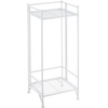 image:imageConvenience Concepts Xtra Storage Plant Stand  2Tier Tall Folding Metal Shelving Organizer Stand Modern Stands for Storage and Display in Living Room Bathroom Office Kitchen Garage BlackWhite