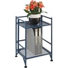 image:imageConvenience Concepts Xtra Storage Shelves  2 Tier Folding Metal Organizer Shelf for Office Closet Laundry Room Garage Kitchen Bathroom amp Bedroom No Tools Assembly WhiteCobalt Blue