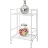 image:imageConvenience Concepts Xtra Storage Shelves  2 Tier Folding Metal Organizer Shelf for Office Closet Laundry Room Garage Kitchen Bathroom amp Bedroom No Tools Assembly WhiteWhite