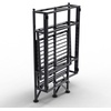 image:imageConvenience Concepts Xtra Storage Shelves  2 Tier Folding Metal Organizer Shelf for Office Closet Laundry Room Garage Kitchen Bathroom amp Bedroom No Tools Assembly WhiteBlack