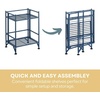 image:imageConvenience Concepts Xtra Storage Shelves  2 Tier Folding Metal Organizer Shelf for Office Closet Laundry Room Garage Kitchen Bathroom amp Bedroom No Tools Assembly WhiteCobalt Blue