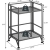image:imageConvenience Concepts Xtra Storage Shelves  2 Tier Folding Metal Organizer Shelf for Office Closet Laundry Room Garage Kitchen Bathroom amp Bedroom No Tools Assembly WhiteCobalt Blue