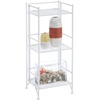 image:imageConvenience Concepts Xtra Storage Shelves  3Tier Folding Metal Shelving Modern Shelves for Storage and Display in Living Room Bathroom Office Closet Kitchen Garage Plant Storage WhiteWhite