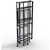 image:imageConvenience Concepts Xtra Storage Shelves  3Tier Folding Metal Shelving Modern Shelves for Storage and Display in Living Room Bathroom Office Closet Kitchen Garage Plant Storage Black