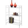 image:imageConvenience Concepts Xtra Storage Shelves  3Tier Wide Folding Metal Storage Shelves Closet Organizer for Office Laundry Room Bedroom Garage Kitchen Bathroom Cobalt BlueWhite