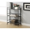 image:imageConvenience Concepts Xtra Storage Shelves  3Tier Wide Folding Metal Storage Shelves Closet Organizer for Office Laundry Room Bedroom Garage Kitchen Bathroom Cobalt BlueBlack